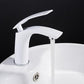 Elementary Brass Bathroom Faucet - White - Faucet