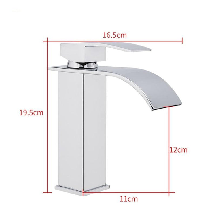 Elementary Waterfall Spout Bathroom Faucet - Faucet