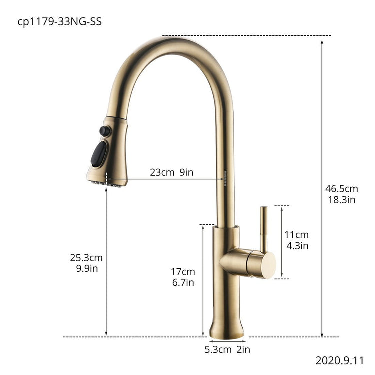 Elias Black Touch Kitchen Faucet - Faucet