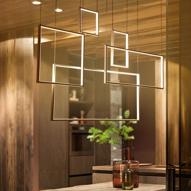 Elin - Squares Rectangles Pendant Light - 5 Squares - 53 / 