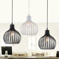 Ellen - Oval Cage Pendant Lamp - Black - Pendant Lamp