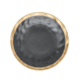 Euro Black Gold Border Dining Plate - Plate
