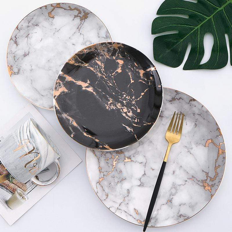 Euro Style Marble Plate Collection - Plate