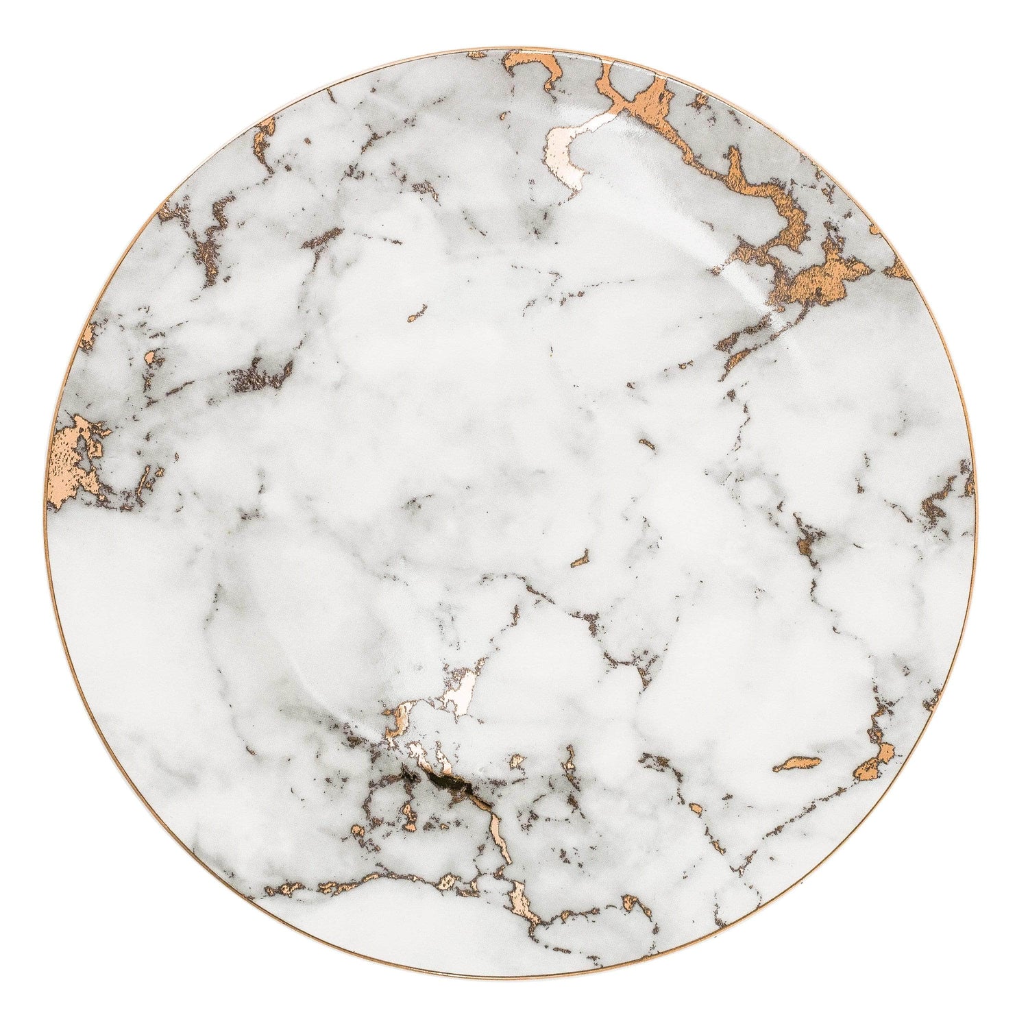 Euro Style Marble Plate Collection - Titanium White / 