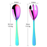Fashionable Bright Serving Stainless Steel Spoons - Rainbow 
