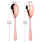 Fashionable Bright Serving Stainless Steel Spoons - Rose 