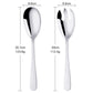 Fashionable Bright Serving Stainless Steel Spoons - Silver -