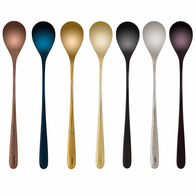 Fashionable Stainless Steel Dessert Spoon - 7 Piece Set - 