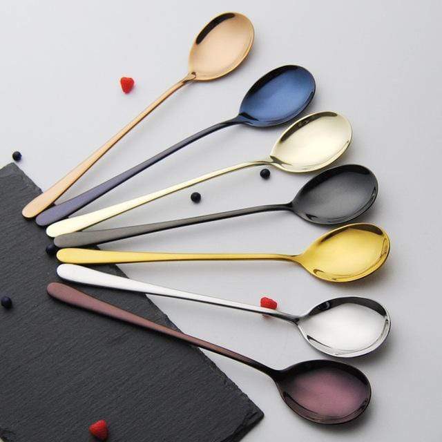 Fashionable Stainless Steel Spoon - 7 Piece Set - Cutlery 