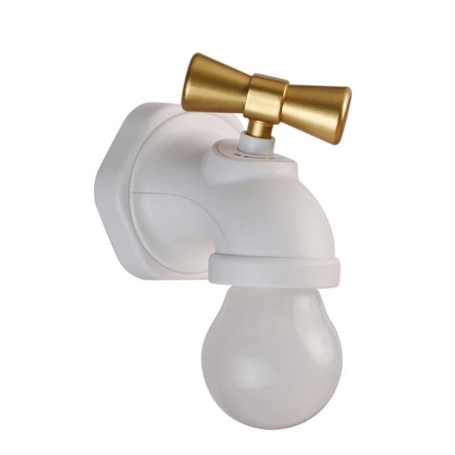 Faucet Shaped Wall Décor Lamp - White - Faucet