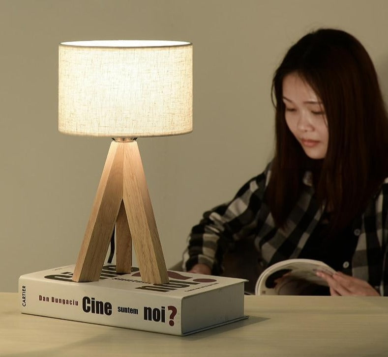 Faven - Tripod Wooden Table Lamp - Table Lamp