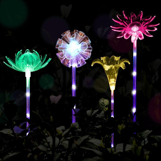 Flower Shaped Solar Garden Stake Light - Lily - Solar Light