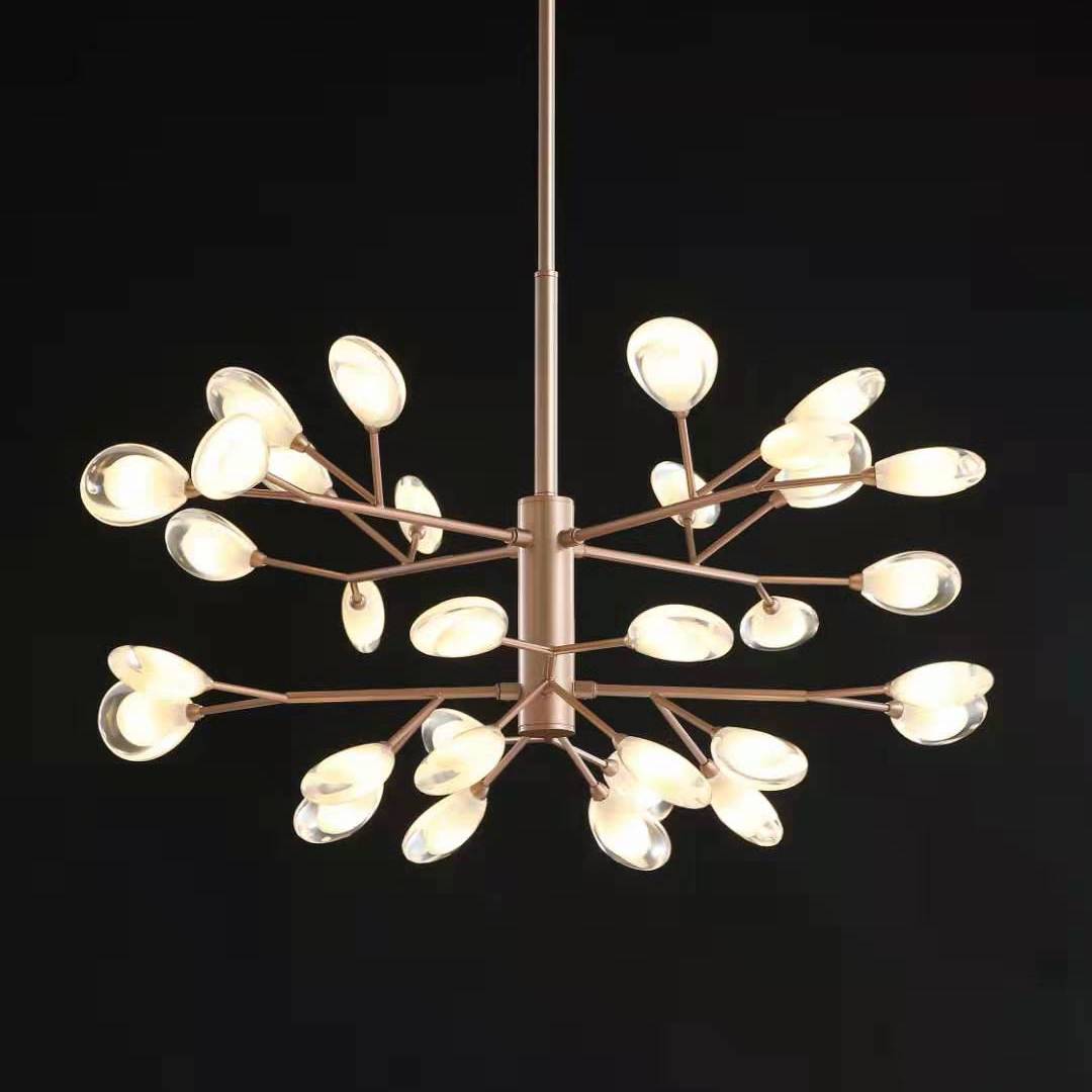 Fire Fly Horizontal Chandelier - Large - 32 Heads / Gold - 