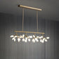 Fire Fly Horizontal Chandelier - Straight - 36 Heads / Gold 