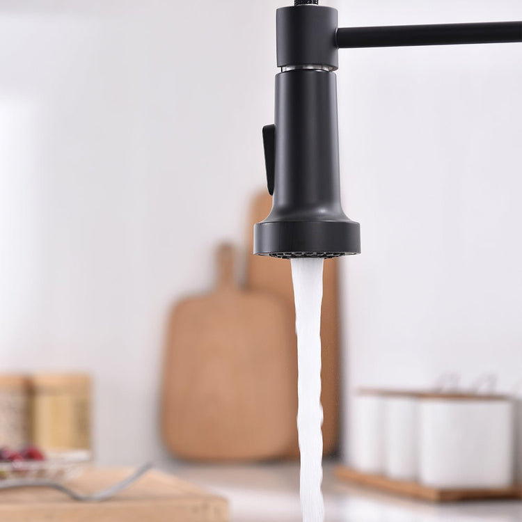 Freja Sensor Black Kitchen Faucet - Faucet