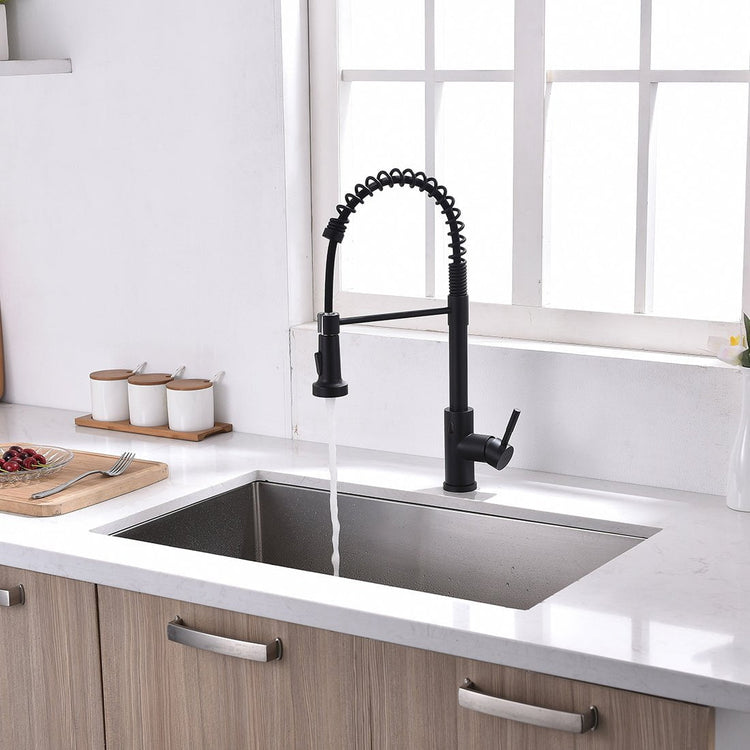 Freja Sensor Black Kitchen Faucet - Faucet