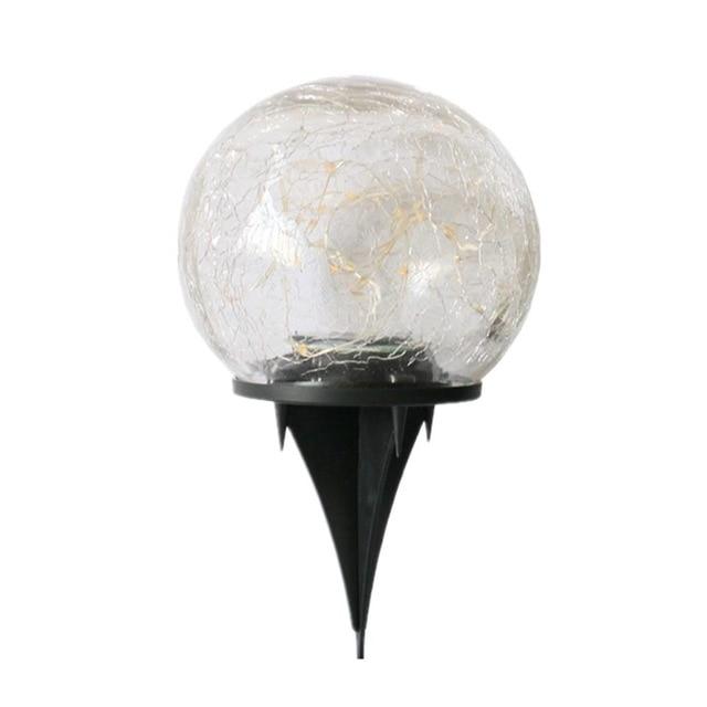 Frosted Glass Ball Solar Garden Light - Solar Light