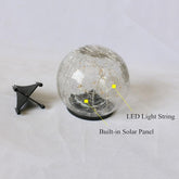 Frosted Glass Ball Solar Garden Light - Solar Light