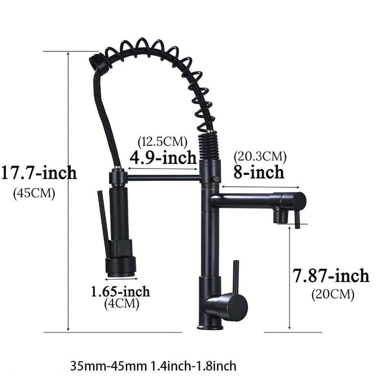 Futuristic LED Pull Out Kitchen Faucet - Faucet