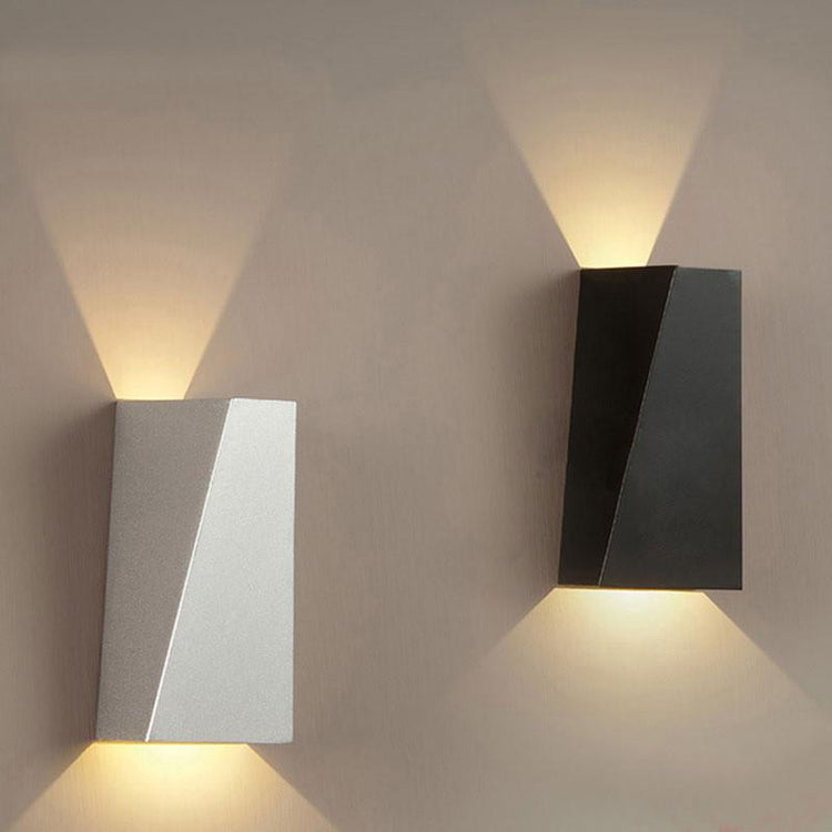 Geometric Up Down Wall Washer Light - White - Wall Light