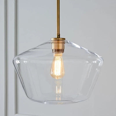 Gilbert - Glass Pendant Lamp - Clear / Large - 15 x 10 - 