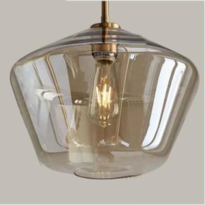Gilbert - Glass Pendant Lamp - Cognac / Large - 15 x 10 - 