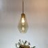 Gilbert - Glass Pendant Lamp - Cognac / Medium - 6.5 x 11 - 