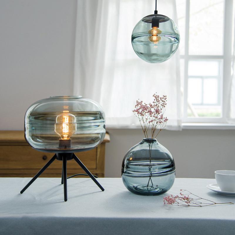 Glass Dome Hubble Industrial LED Desk Lamp - Table Lamp
