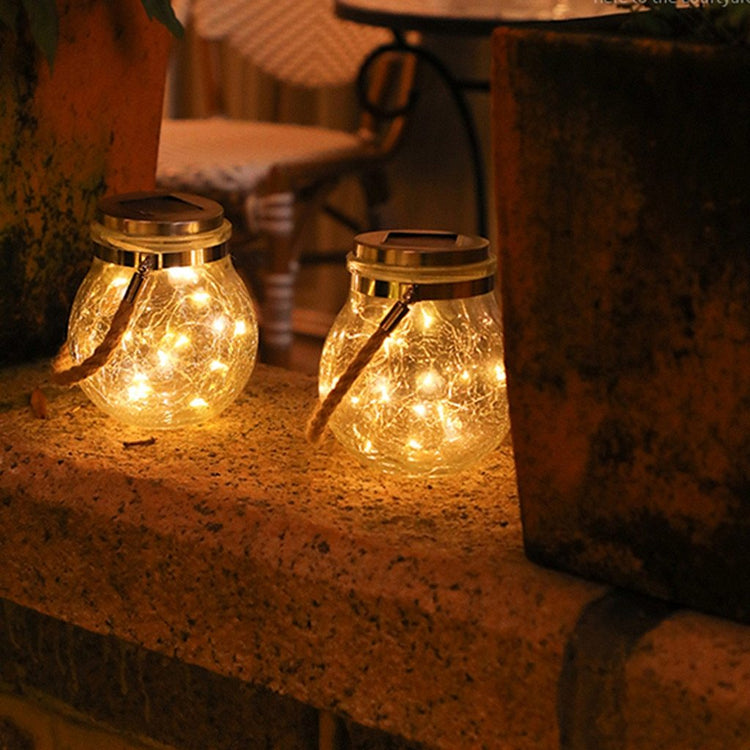 Glass Jar LED Garden Hanging Lamp - Outdoor Light