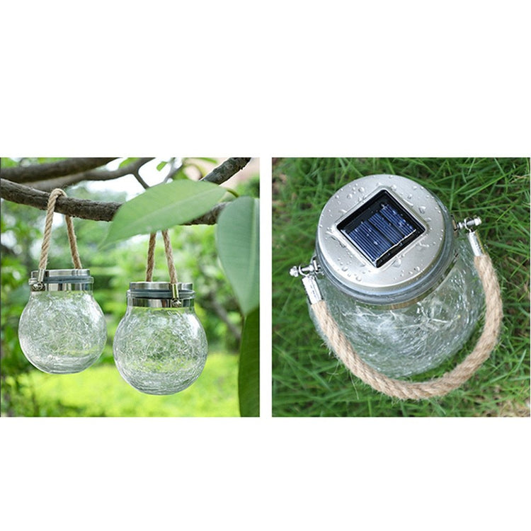 Glass Jar LED Garden Hanging Lamp - Outdoor Light