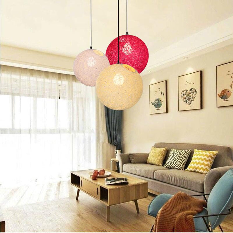 Globe Wicker Pendant Lamp - Pendant Lamp