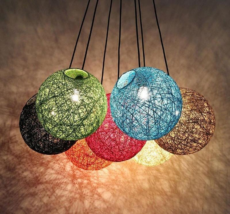 Globe Wicker Pendant Lamp - Pendant Lamp