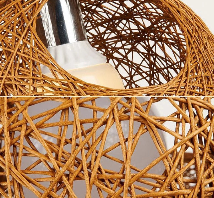 Globe Wicker Pendant Lamp - Pendant Lamp