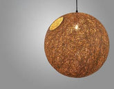 Globe Wicker Pendant Lamp - Brown / Small - 8 - Pendant Lamp