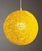 Globe Wicker Pendant Lamp - Yellow / Small - 8 - Pendant 