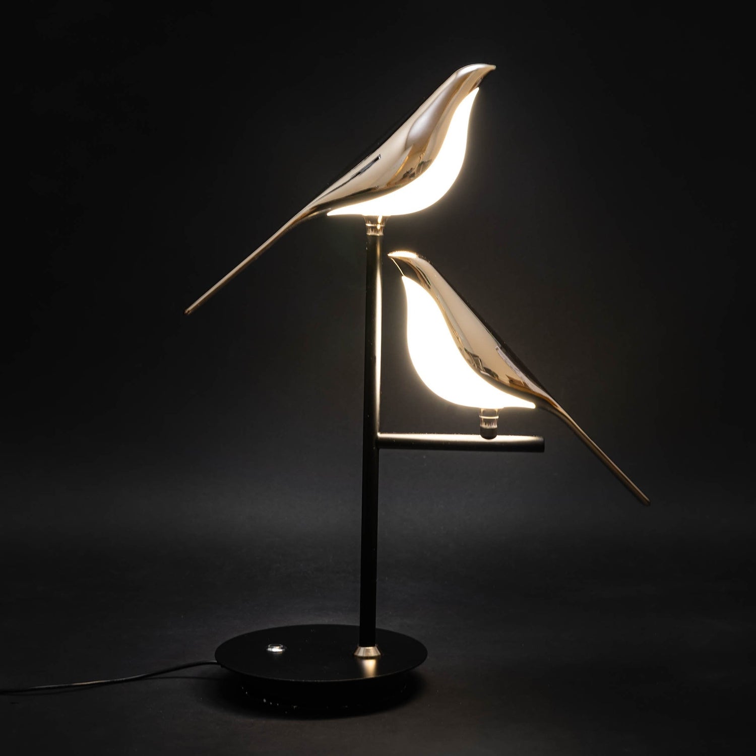 Golden Dual Birds Desk Lamp - Table Lamp