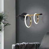 Golden Magnetic Rings Wall Sconce - Wall Sconce