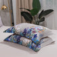 Gray Flora Fauna Egyptian Cotton Duvet Cover Set - Duvet 