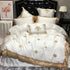 Heavenly White Luxury Egyptian Cotton Duvet Cover Set - 