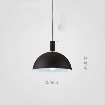 Hemisphere Lampshade Pendant Lamp - Black - Pendant Lamp