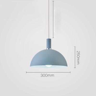 Hemisphere Lampshade Pendant Lamp - Blue - Pendant Lamp