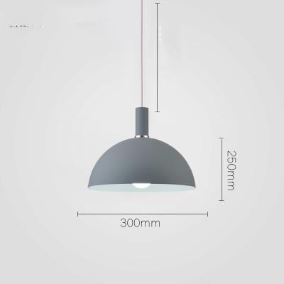 Hemisphere Lampshade Pendant Lamp - Light Grey - Pendant 