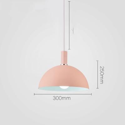 Hemisphere Lampshade Pendant Lamp - Pink - Pendant Lamp