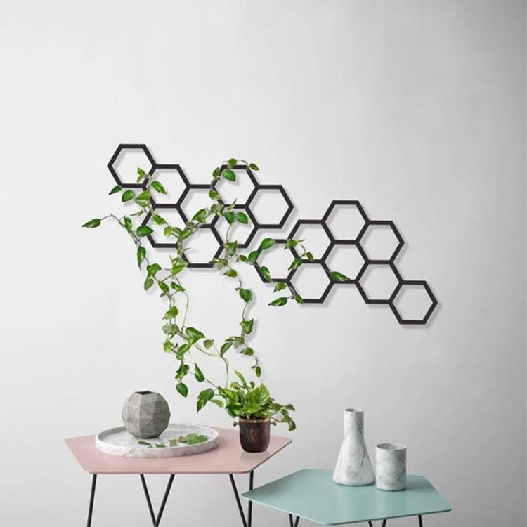 Hexagon Shaped Metal Wall Art - Metal Wall Art