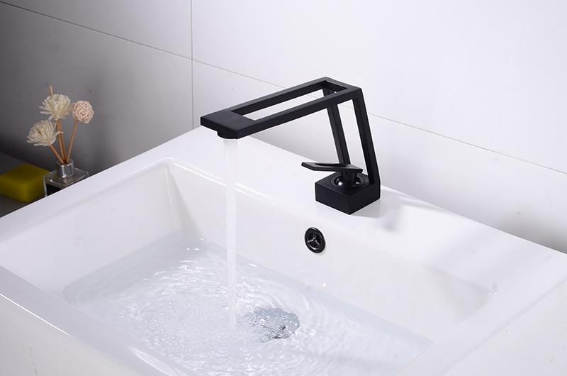 Hollow Slit Bathroom Faucet - Faucet