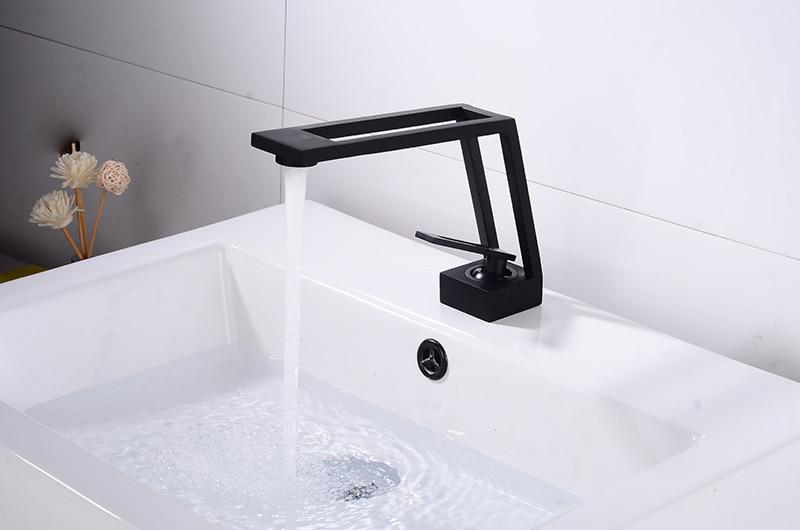 Hollow Slit Bathroom Faucet - Faucet