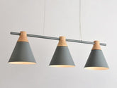 Horizontal Set of Modern Pendant Lamps - Gray - Pendant Lamp