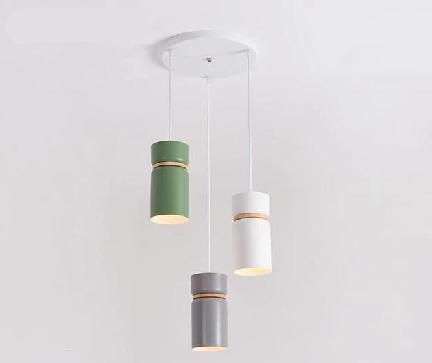 Horus - Contemporary LED Pendant Lamp - Green, Gray, White /