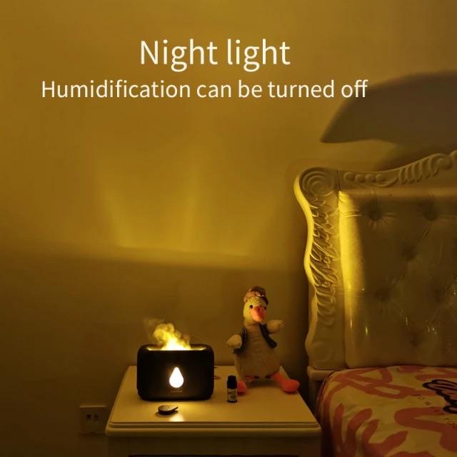 Humidifier Lamp with Flame Effect - Table Lamp