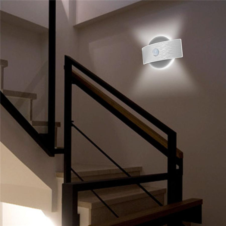Ilene - Wall mounted Motion Sensor Lamp - Circle / White / 